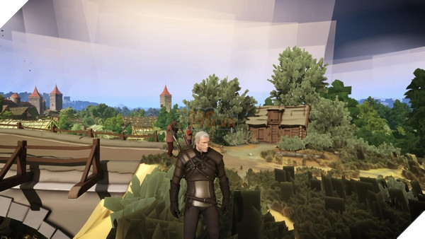 Mod Witcher 3 làm đồ họa game như ... một tựa game 3DS