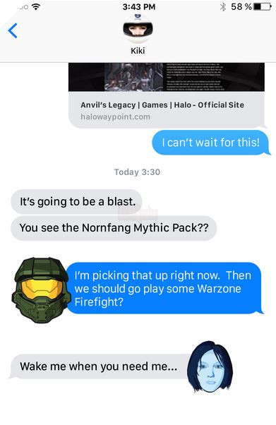 Mang Master Chief và Cortana vào tin nhắn của bạn với sticker mới trên iOS 2