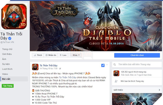 Tà Thần Trỗi Dậy - Game mobile phong cách Diablo ra mắt tại Việt Nam trong hôm nay