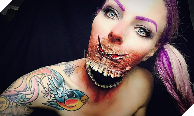 Muốn nổi nhất Halloween năm nay, hãy trang điểm như cô gái này - Ảnh 6.