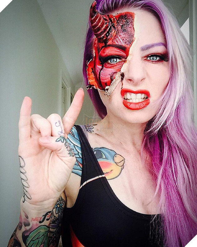 Muốn nổi nhất Halloween năm nay, hãy trang điểm như cô gái này - Ảnh 2.