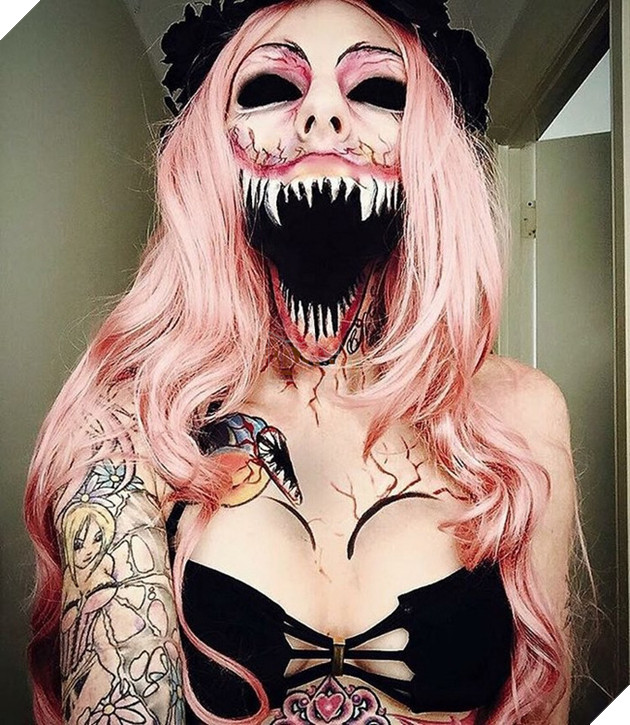 Muốn nổi nhất Halloween năm nay, hãy trang điểm như cô gái này - Ảnh 12.