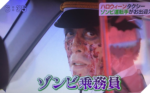 Độc đáo với xe taxi kinh dị nhân dịp Haloween tại Nhật Bản