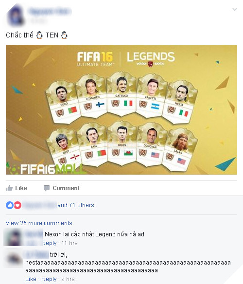 FIFA Online 3 Hàn Quốc chuẩn bị ra mắt 10 World Legend mới