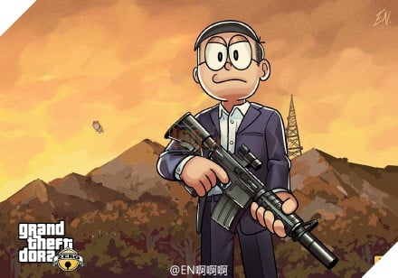 Sẽ ra sao khi những Doraemon, Nobita...xuất hiện trong GTA 5? 3