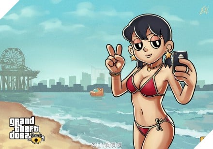 Sẽ ra sao khi những Doraemon, Nobita...xuất hiện trong GTA 5? 6