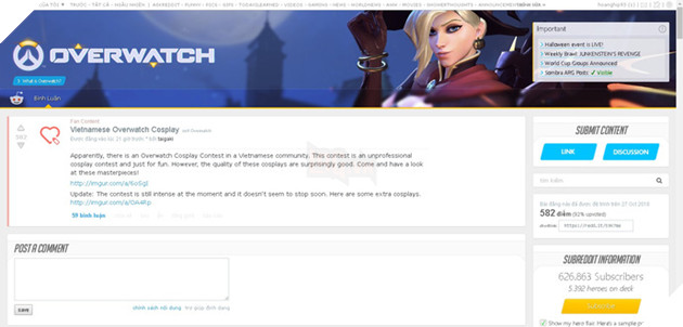 Rớt hàm với những tác phẩm cosplay 'cây nhà lá vườn' của game thủ Overwatch Việt