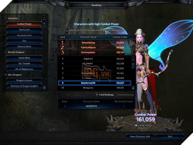 Chỉ sau vài ngày ra mắt của MU Legend, game thủ Việt đã lọt top 3 server