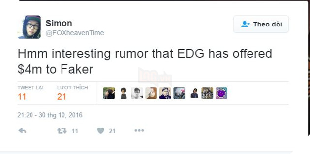 Rộ tin đồn EDG ngỏ giá 90 tỉ mời Faker về thi đấu 3