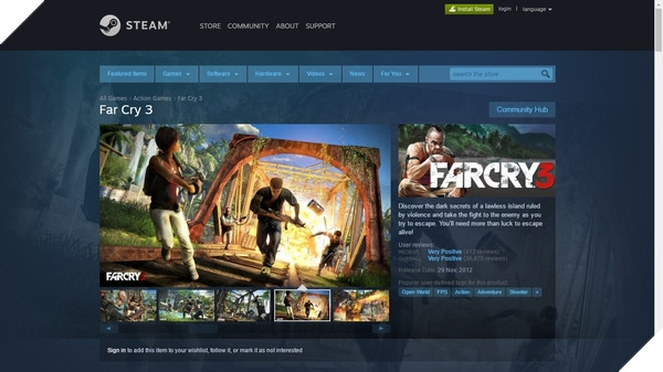 Steam sẽ sớm yêu cầu mọi trang game phải để hình chụp trong game 2