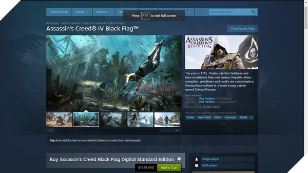 Steam sẽ sớm yêu cầu mọi trang game phải để hình chụp trong game