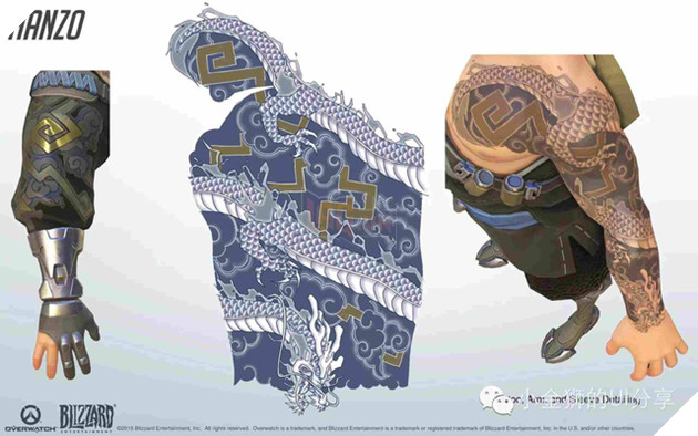 Thanh niên cuồng Hanzo xăm mình y hệt thần tượng trong Overwatch