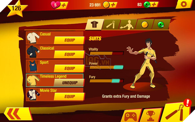 Đấm đá đã đời trong game mobile về huyền thoại Lý Tiểu Long