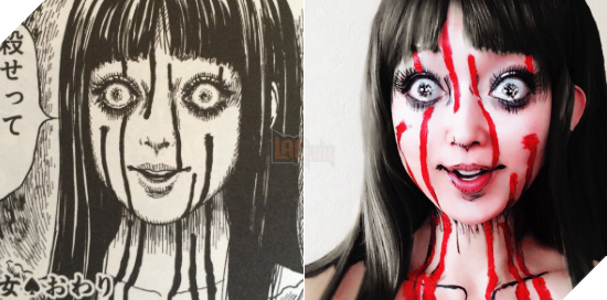 Cô gái cosplay manga kinh dị nổi tiếng của Nhật Bản lại khiến nhiều người khóc thét