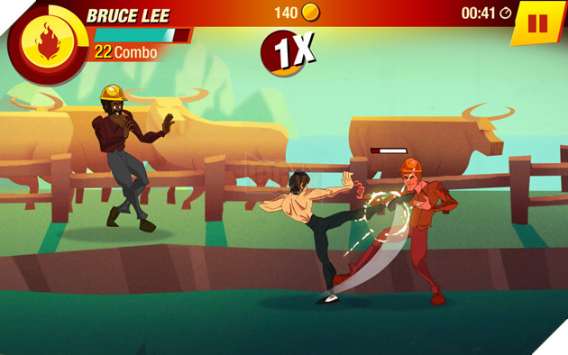 Đấm đá đã đời trong game mobile về huyền thoại Lý Tiểu Long