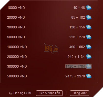 Quyền Vương 98 dính bug kim cương