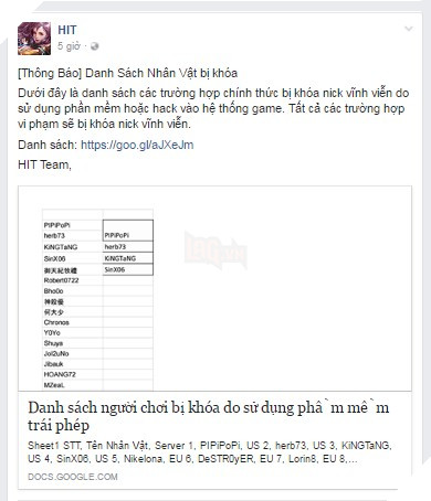 Can thiệp vào hệ thống game, hàng trăm tài khoản Heroes of Incredible Tales ‘’ra đảo’’