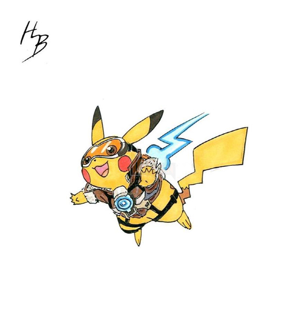 Fan art: Overwatch theo phong cách Pokemon, sao lại không? 4