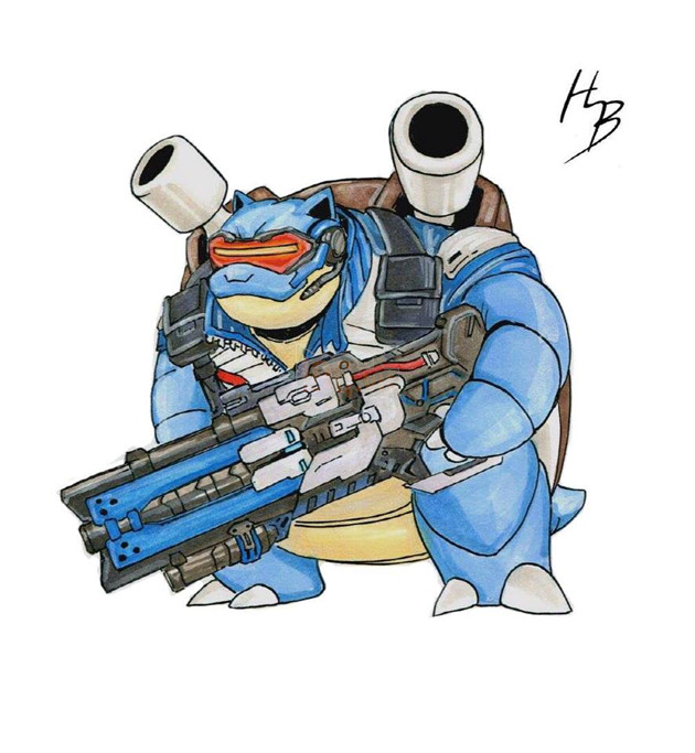 Fan art: Overwatch theo phong cách Pokemon, sao lại không? 11