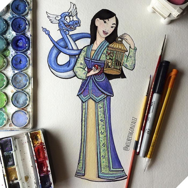 Thì ra chú rồng bên cạnh Mulan là Pokemon Dragonair, mặc dù phải công nhận là xấu hơn phiên bản gốc