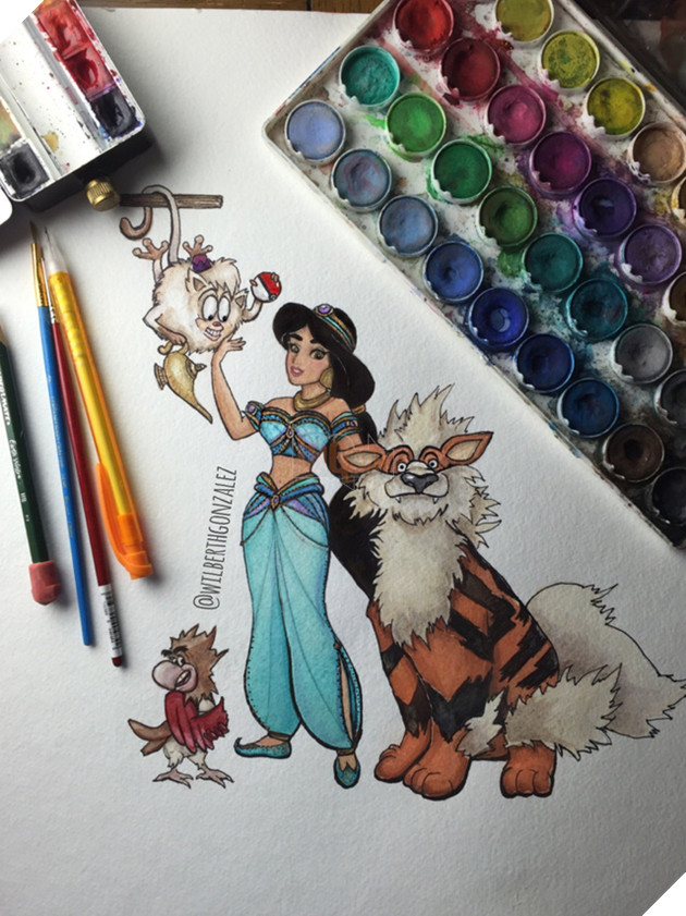 Chú khỉ phiên bản Pokemon Mankey này có vẻ hơi béo thì phải, cơ mà Aladin đâu rồi?