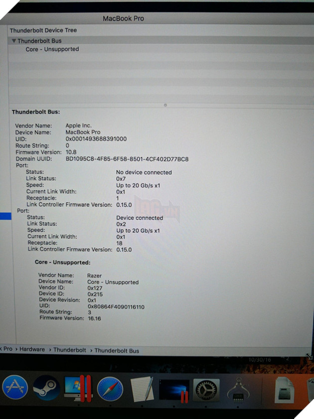 Thỏa mãn ý nguyện của game thủ, MacBook Pro 2016 đã có card đồ họa gắn ngoài