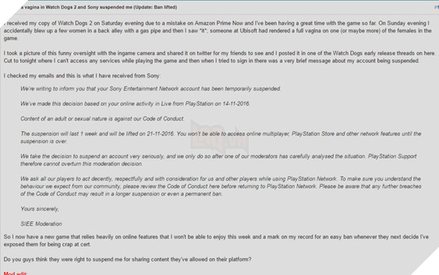 Một game thủ bị khóa account chỉ vì trót nhìn thấy 'chỗ nhạy cảm' của nhân vật nữ