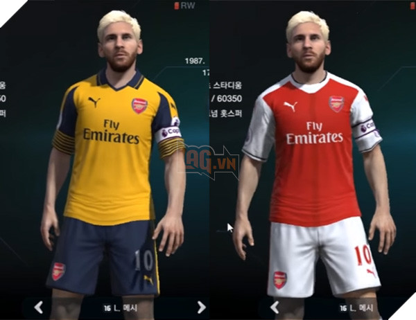 Những mẫu áo đấu mùa giải ‘16-’17 mới cập nhật trong FIFA Online 3 Hàn Quốc