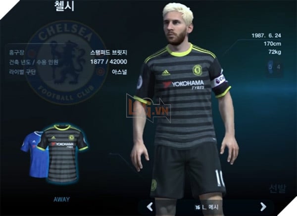 
Chelsea trình làng phiên bản áo sân khách mới.
