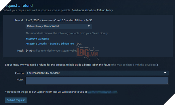 
Steam hiện đã có tính năng hoàn trả tiền cho người dùng nhưng cáo buộc đã được đưa ra từ trước đó khá lâu.
