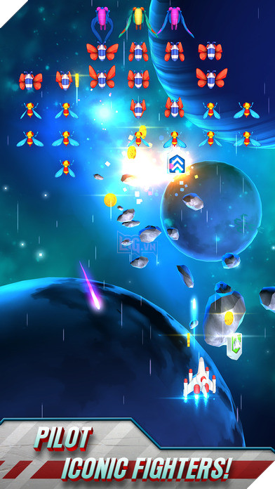 Galaga Wars - Phiên bản cải tiến của game "bắn ruồi" huyền thoại