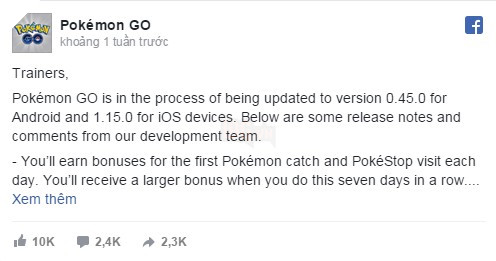 Pokemon GO - Săn Pokemon trở nên dễ dàng hơn nhờ tính năng mới