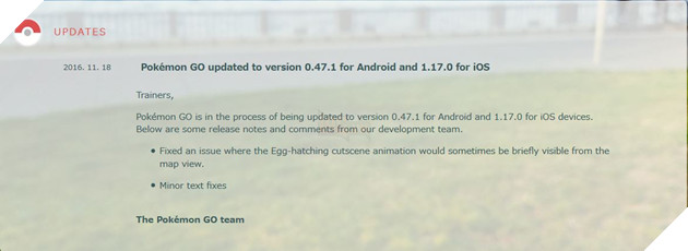Pokemon Go: Chi tiết bản cập nhật tháng 11 mới siêu nhỏ  2