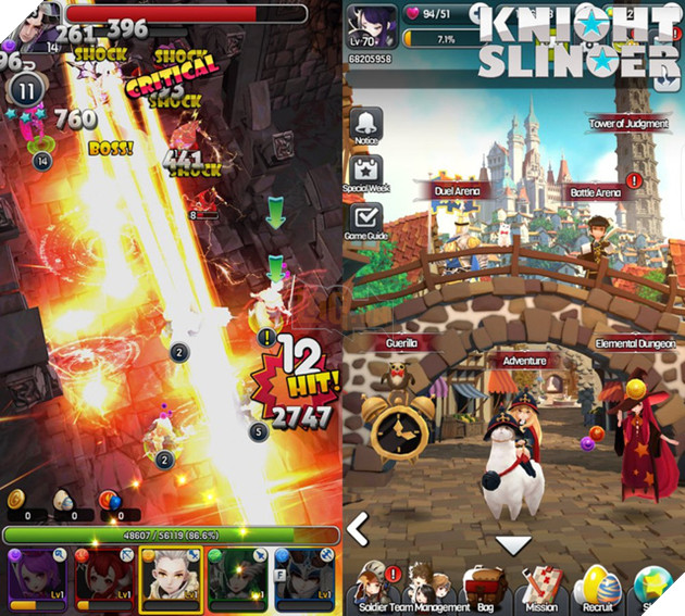 Knight Slinger - Tựa game lạ mà quen giống "bắn trứng" huyền thoại, có cả tiếng Việt