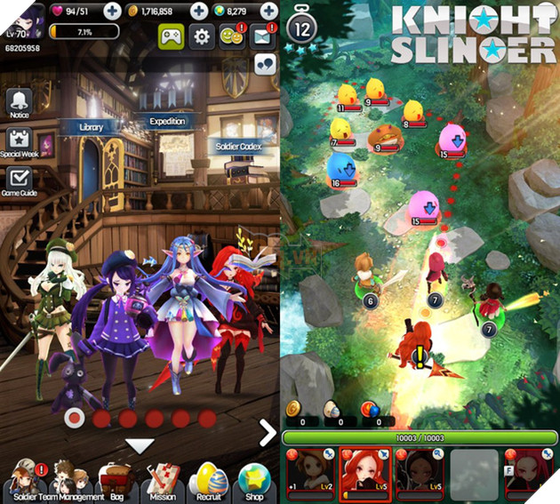 Knight Slinger - Tựa game lạ mà quen giống "bắn trứng" huyền thoại, có cả tiếng Việt