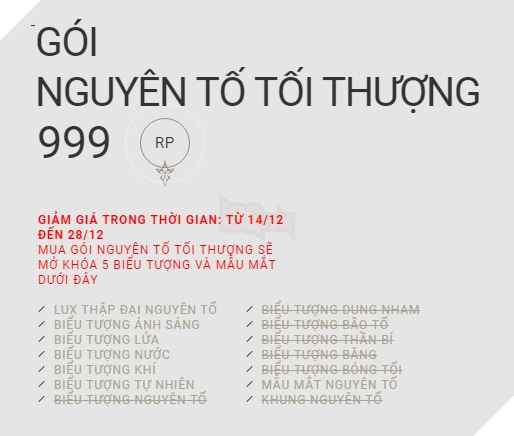 LMHT: Lux Thập Đại Nguyên Tố chính thức mở bán với nhiều khuyến mãi hấp dẫn 4
