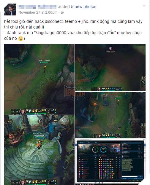 LMHT: Cảnh báo Hack Disconnect đã trở lại và nguy hiểm hơn nữa