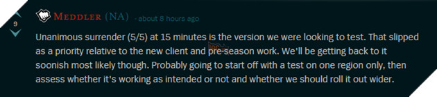 LMHT - Mùa giải 2017: Game thủ có thể đầu hàng sớm ở phút 15 3