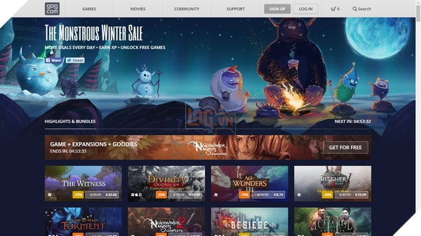 Đợt khuyến mãi mùa đông lớn trên GOG đã bắt đầu