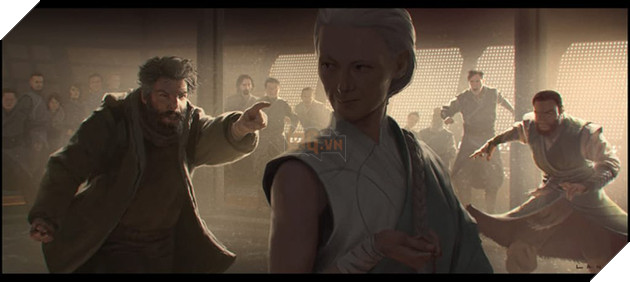 
The Ancient One thì hiền dịu hơn với mái tóc dài... Phiên bản trong phim thì vô cùng oai nghiêm và thâm trầm khó đoán.
