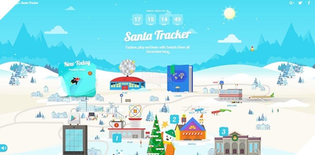 Photo of Santa Tracker: Một tựa game viếng thăm ngôi làng của ông già Noel đến từ Google