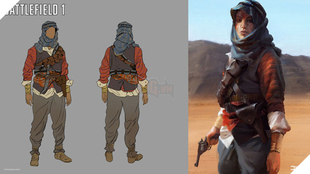 
Zara Ghufran - nhân vật nữ cá tính trong phần chơi chiến dịch của Battlefield 1.
