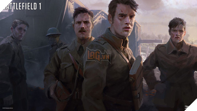 
4 người lính quả cảm điều khiển chiếc xe tăng trong nhiệm vụ Through Mud and Blood.
