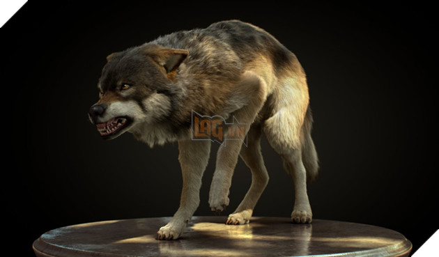 
Vì chú sói này đứng trên một chiếc đĩa tròn nên chúng ta mới nhận ra được sự thiếu tự nhiên từ mô hình.
