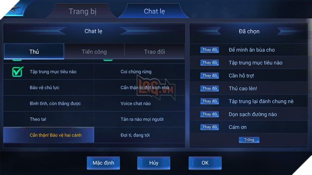 Liên Quân Mobile: Hướng dẫn cách sử dụng tính năng Chat Lẹ trong game 3