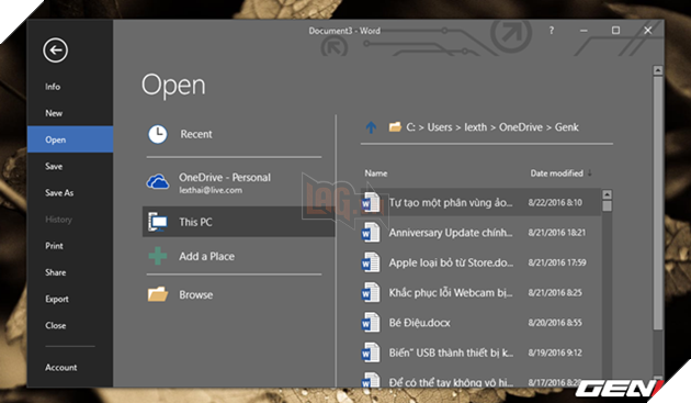 Những giải pháp giúp khôi phục lại tập tin Word bị lỗi trong Office 2016 3