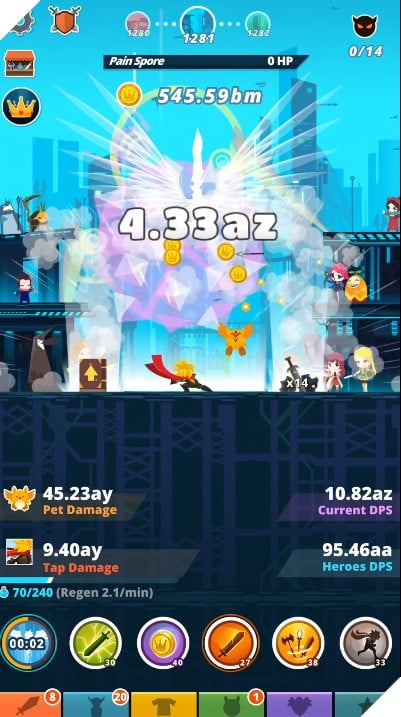 Tap Titans 2 - Tựa game khiến người chơi dễ mỏi tay nhất Thế giới