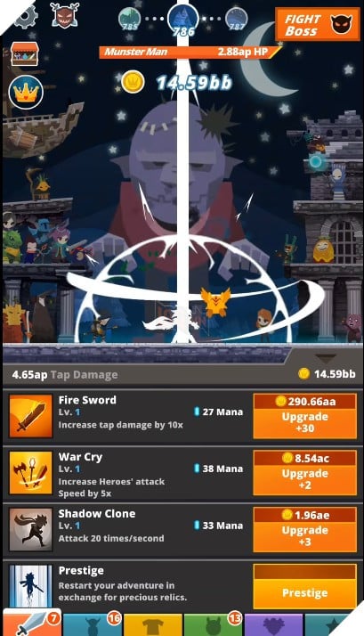 Tap Titans 2 - Tựa game khiến người chơi dễ mỏi tay nhất Thế giới