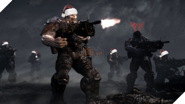 Gears of War 4 mừng giáng sinh với áo giáp màu mè cùng chế độ bắn tuyết 2