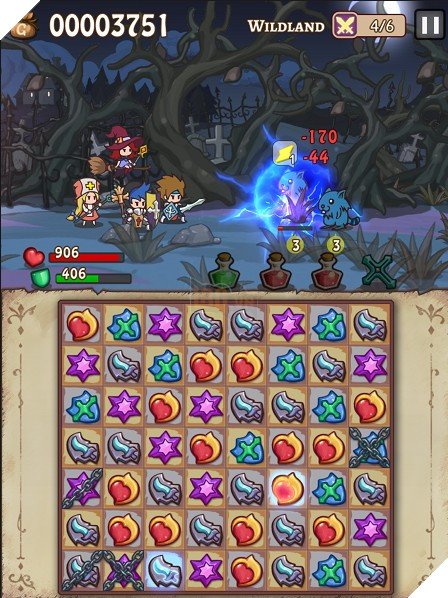 Hero Emblems - Khi xếp kim cương kết hợp nhập vai đánh quái